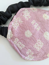 Load image into Gallery viewer, close up on pink and white eye mask