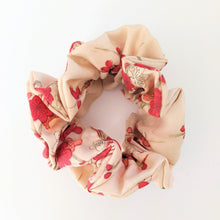 Load image into Gallery viewer, plum blossom scrunchie
