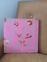 Load image into Gallery viewer, pink stripe wall art on couch