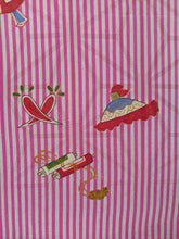 Load image into Gallery viewer, close up of pink stripe wall art