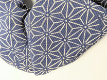 Load image into Gallery viewer, Asanoha Summer Silk Scrunchie