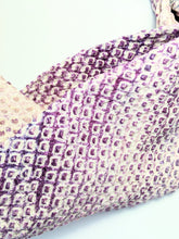 Load image into Gallery viewer, Silk Turban Headband - Shibori purple mix