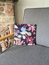 Load image into Gallery viewer, Navy floral wall art