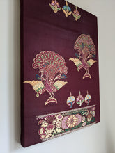 Load image into Gallery viewer, Dancing peacock obi wall art