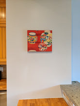 Load image into Gallery viewer, Red floral vases wall art