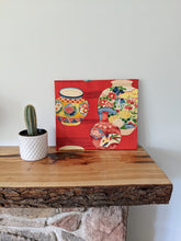 Load image into Gallery viewer, Red floral vases wall art