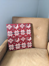 Load image into Gallery viewer, Peacock and flower sarasa obi wall art