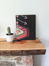 Load image into Gallery viewer, Multicolour geometric black obi  wall art