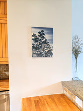 Load image into Gallery viewer, Japanese village landscape wall art (blue)
