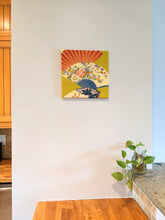 Load image into Gallery viewer, Colourful Japanese fans wall art