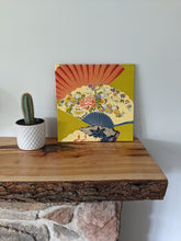 Load image into Gallery viewer, Colourful Japanese fans wall art