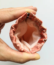 Load image into Gallery viewer, Pink orange bamboo silk glasses case