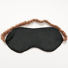 Load image into Gallery viewer, Silk Kimono Sleep Eye Mask - Blue flower