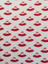 Load image into Gallery viewer, Red Japanese fans glasses case