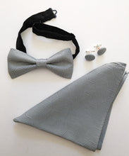 Load image into Gallery viewer, Silk Bow Tie - Gray