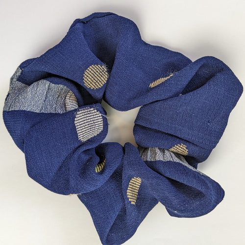 Blue scrunchie