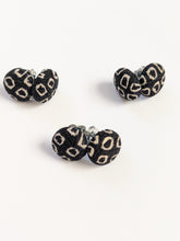 Load image into Gallery viewer, 3 pairs of black and white earrings
