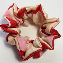 Load image into Gallery viewer, pink white red scrunchie
