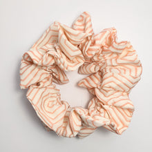 Load image into Gallery viewer, orange line scrunchie
