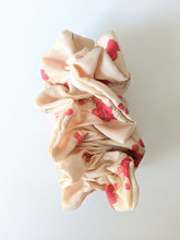 Load image into Gallery viewer, plum blossom scrunchie sideway
