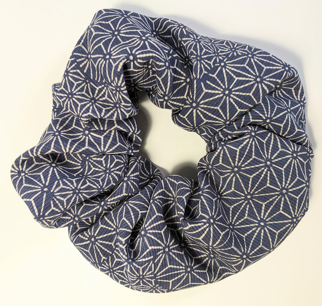 Asanoha Summer Silk Scrunchie