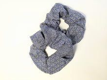 Load image into Gallery viewer, Asanoha Summer Silk Scrunchie
