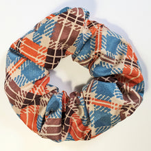 Load image into Gallery viewer, Plaid Silk Scrunchie
