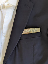 Load image into Gallery viewer, Cufflinks and Pocket Square - Creamy White with Colourful Sansha
