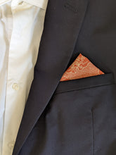 Load image into Gallery viewer, Cufflinks and Pocket Square - Pink Orange Bamboo
