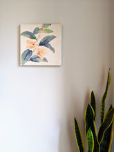 Load image into Gallery viewer, Peachy flower obi wall art
