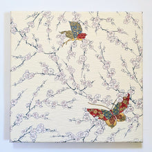 Load image into Gallery viewer, Butterflies with plum blossom wall art
