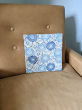 Load image into Gallery viewer, Blue chrysanthemum wall art
