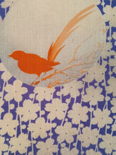 Load image into Gallery viewer, Sakura with orange birds wall art
