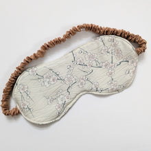 Load image into Gallery viewer, Silk Kimono Sleep Eye Mask - Plum blossoms
