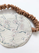 Load image into Gallery viewer, Silk Kimono Sleep Eye Mask - Plum blossoms
